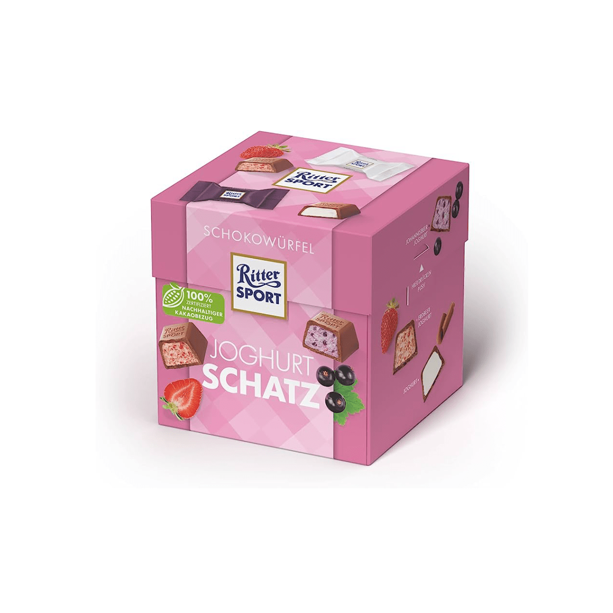 RITTER SPORT CHOCOLATE CUBES YOGURT 176G X 8