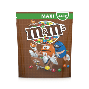 M&M CHOCO MAXI POUCH 440G X 18