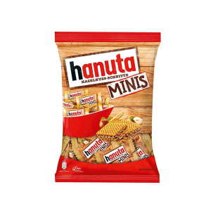 HANUTA HAZELNUT WAFER MINIS BAG 200G X 12